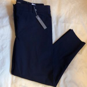 NWT LOFT Marisa skinny navy dress pants size 16